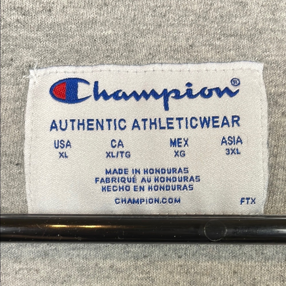 Champion Men’s Black Crewneck Fleece Lined Athleisure Loungewear Sweatshirt - Picture 7 of 8